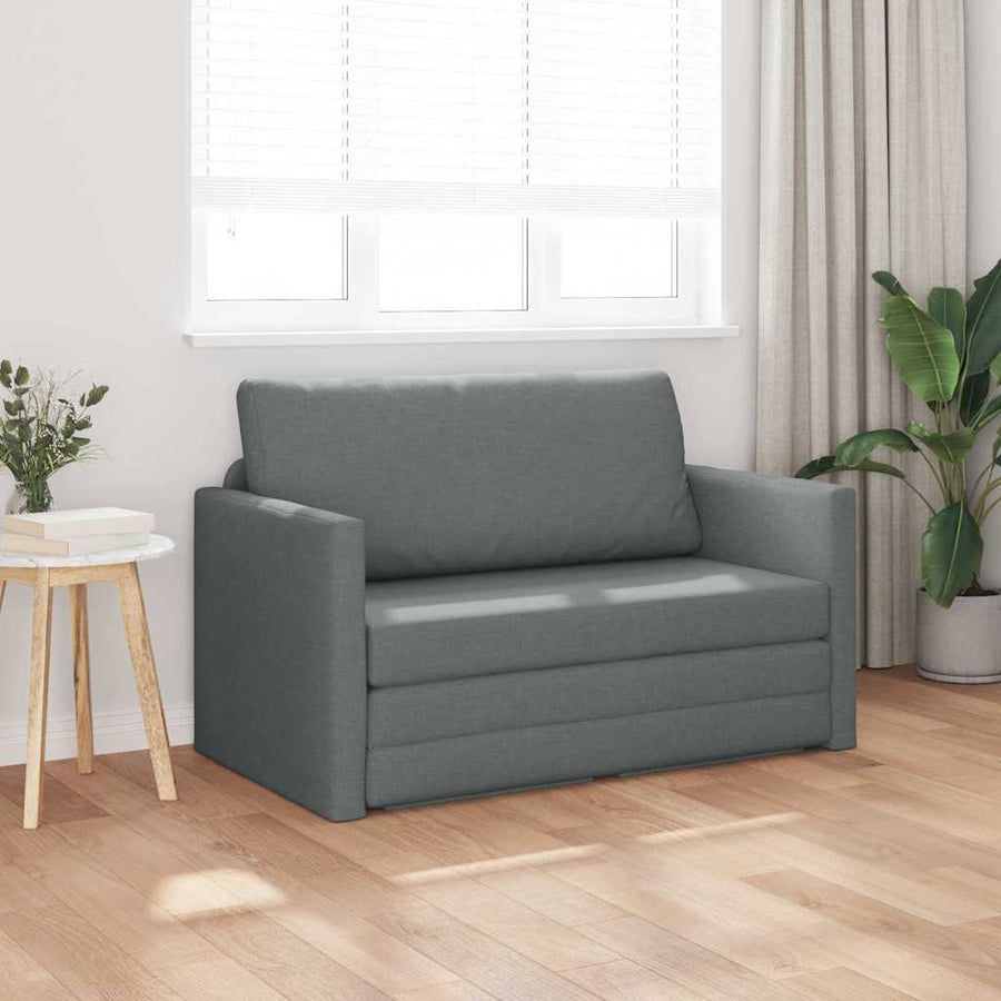 Slaapbank 110cm Donkergrijs Stof
