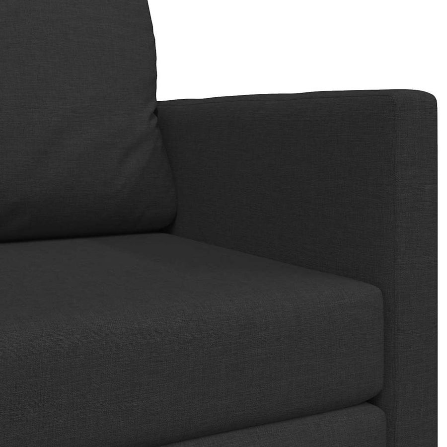 Slaapbank 110cm Zwart Stof