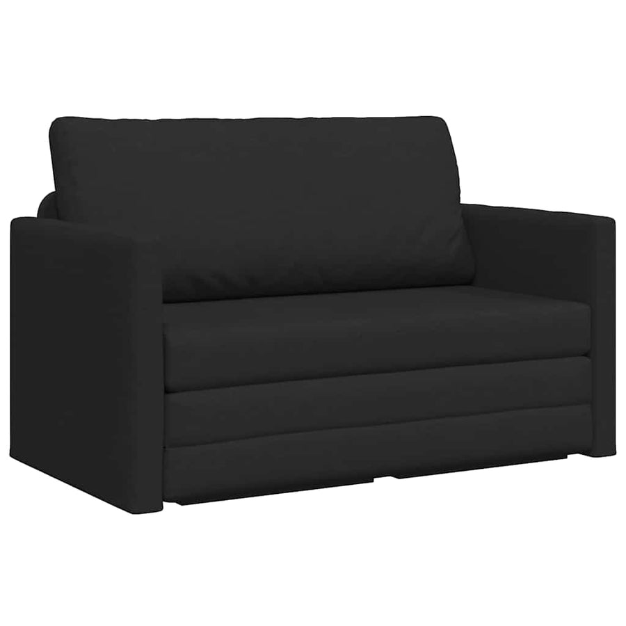 Slaapbank 110cm Zwart Stof
