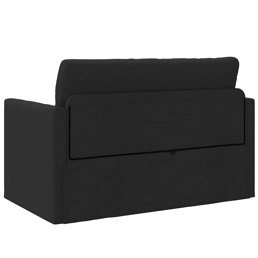 Slaapbank 110cm Zwart Stof