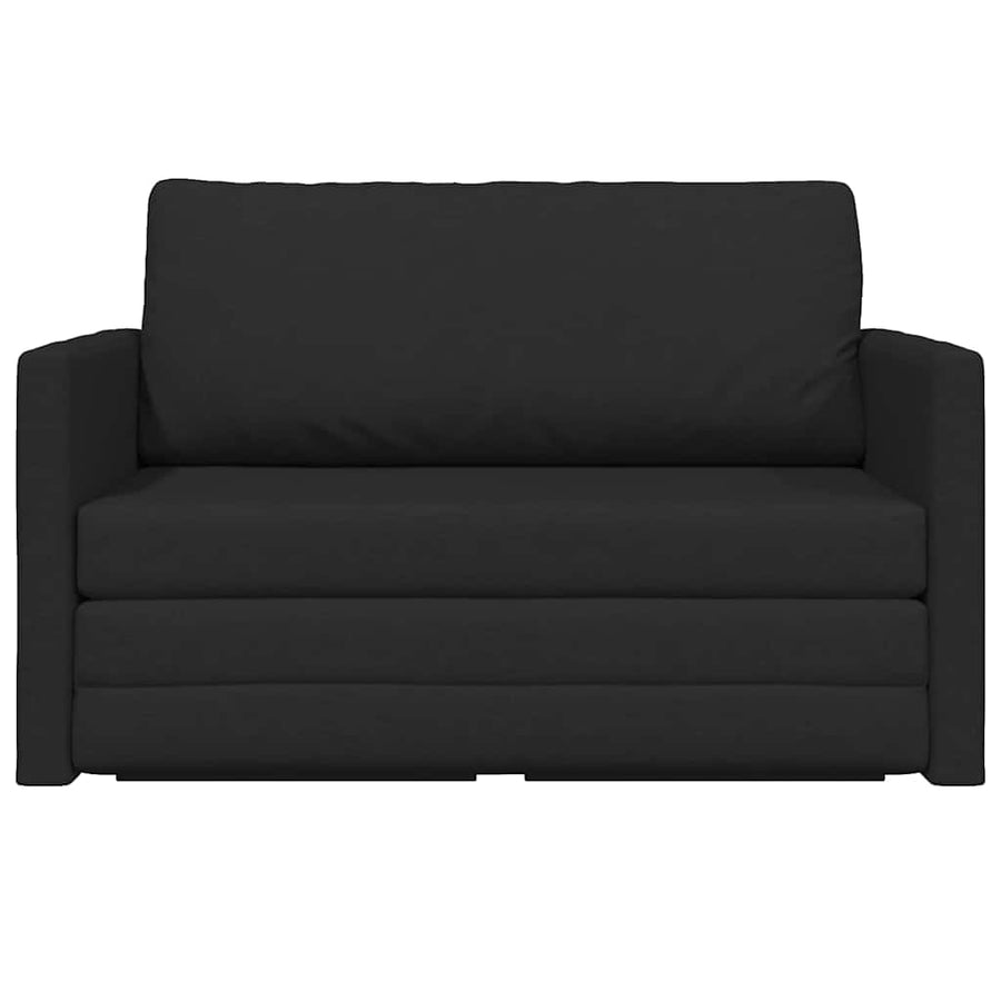 Slaapbank 110cm Zwart Stof