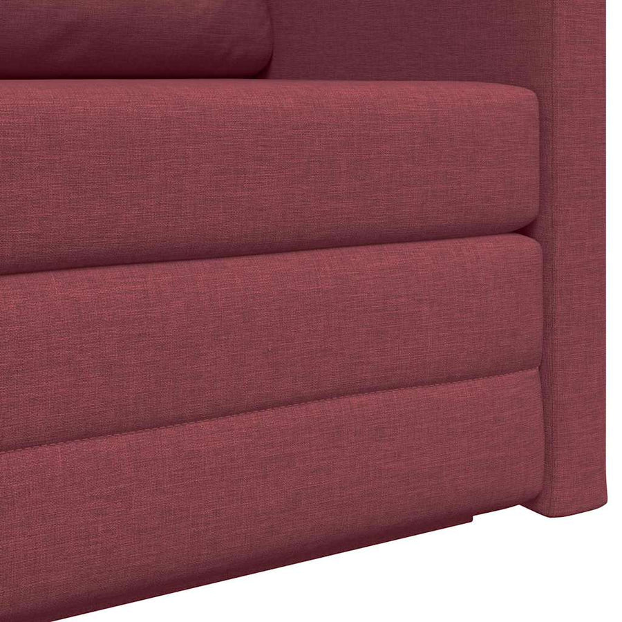 Slaapbank 110cm Wijnrood Stof