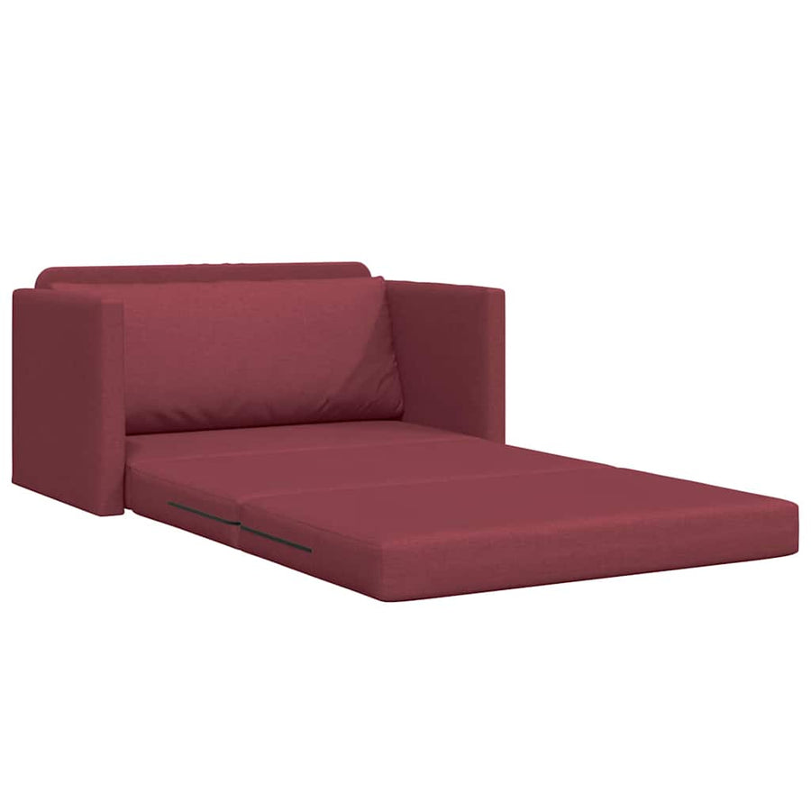Slaapbank 110cm Wijnrood Stof