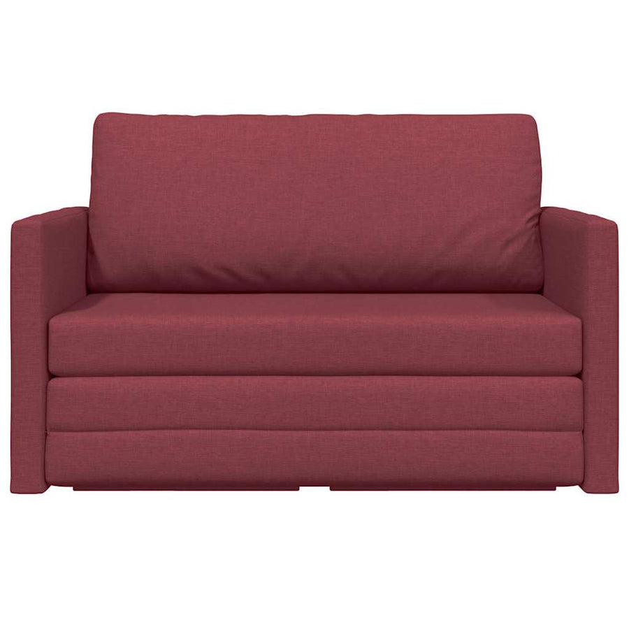 Slaapbank 110cm Wijnrood Stof