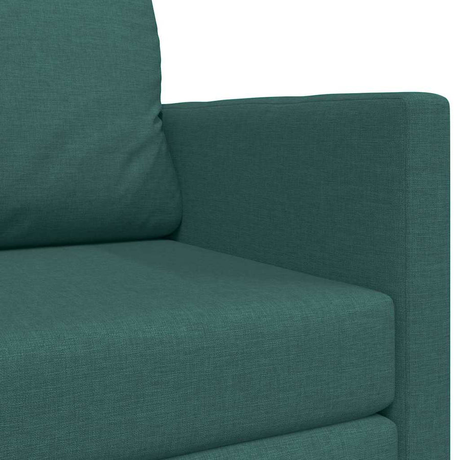 Vloersofa Bed 2-in-1 Donkergroen 124x71x78 cm Stof
