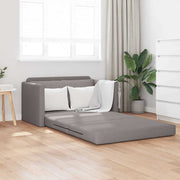 Slaapbank 110 cm taupe stof
