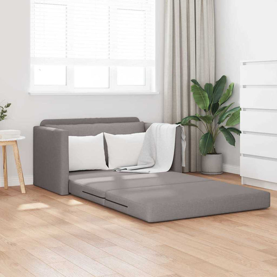 Slaapbank 110cm Taupe Stof