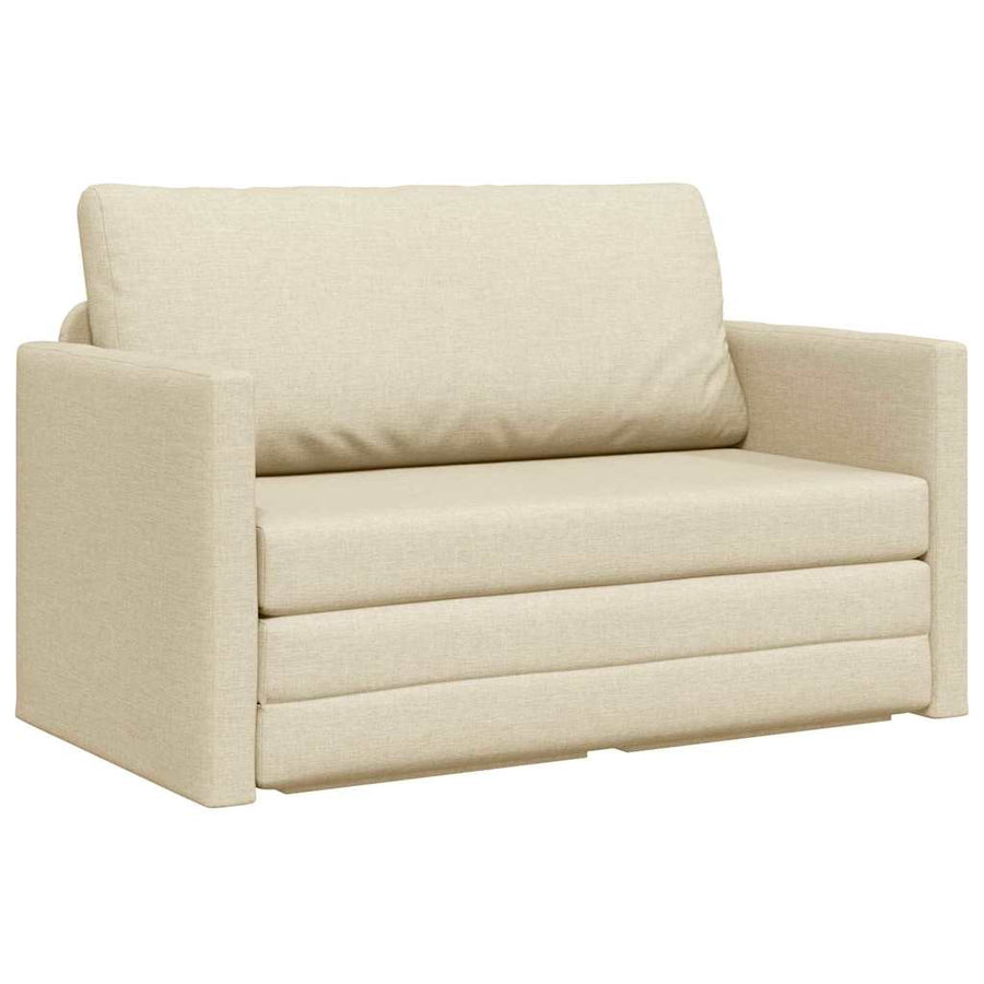 Slaapbank 110cm Crème Stof