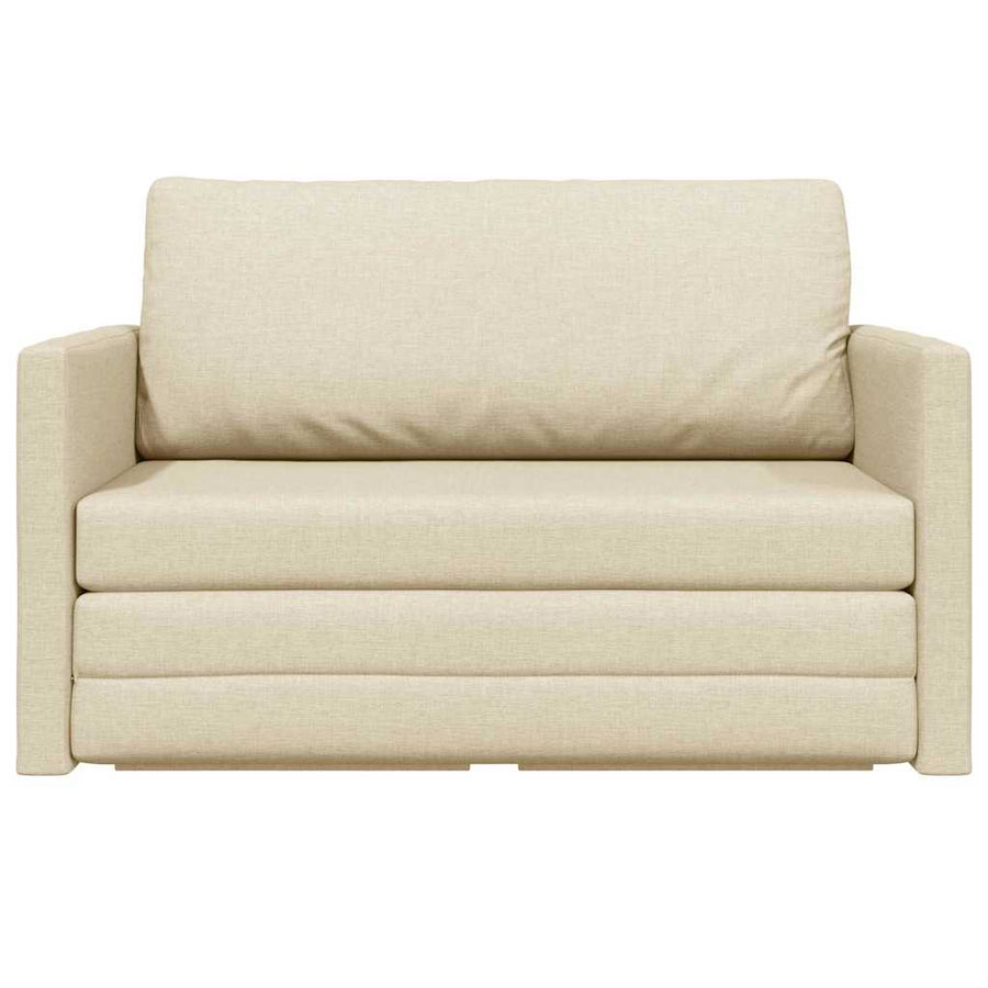 Slaapbank 110cm Crème Stof