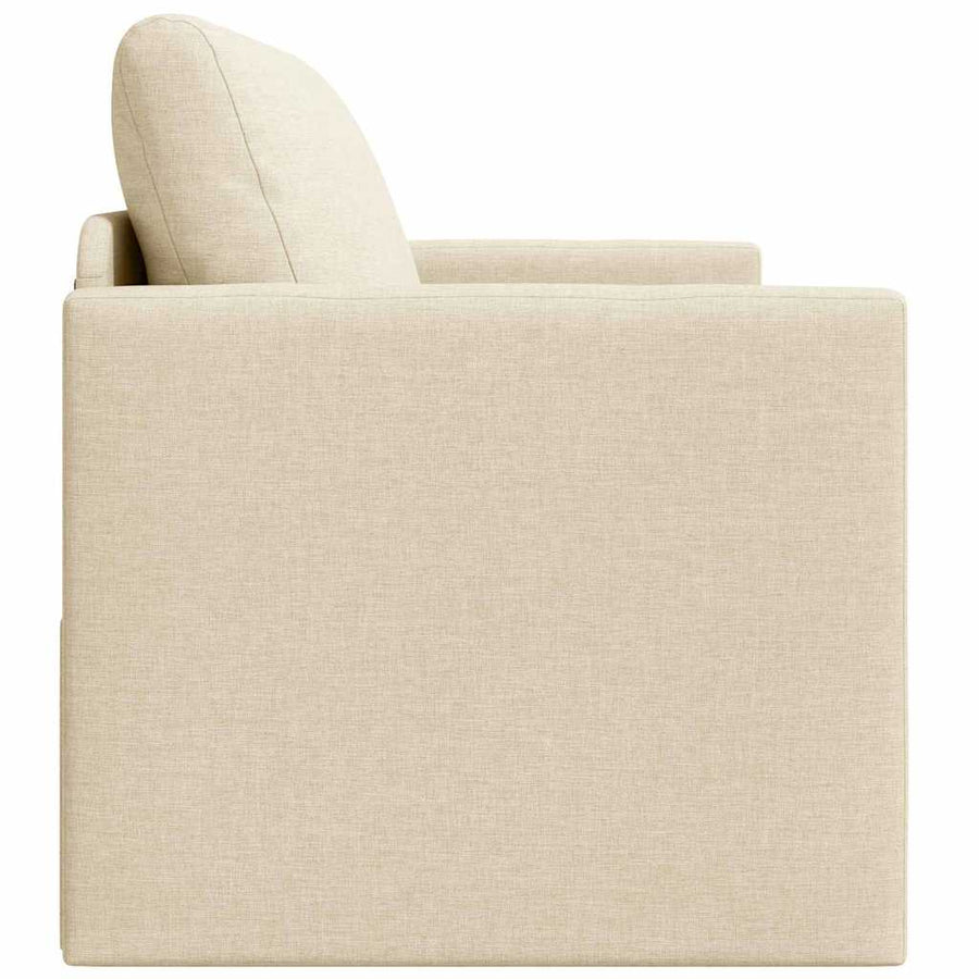 Slaapbank 110cm Crème Stof