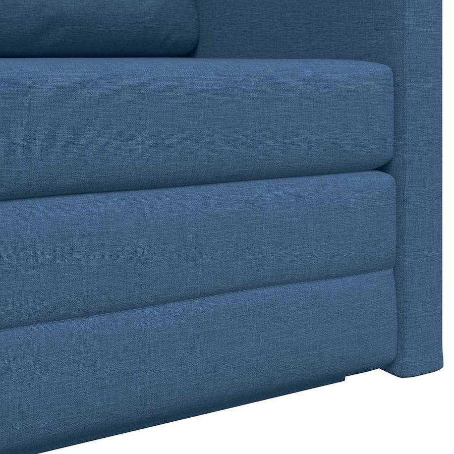 Slaapbank 110cm Blauw Stof