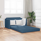 Sofa Bed 110cm Blue Fabric