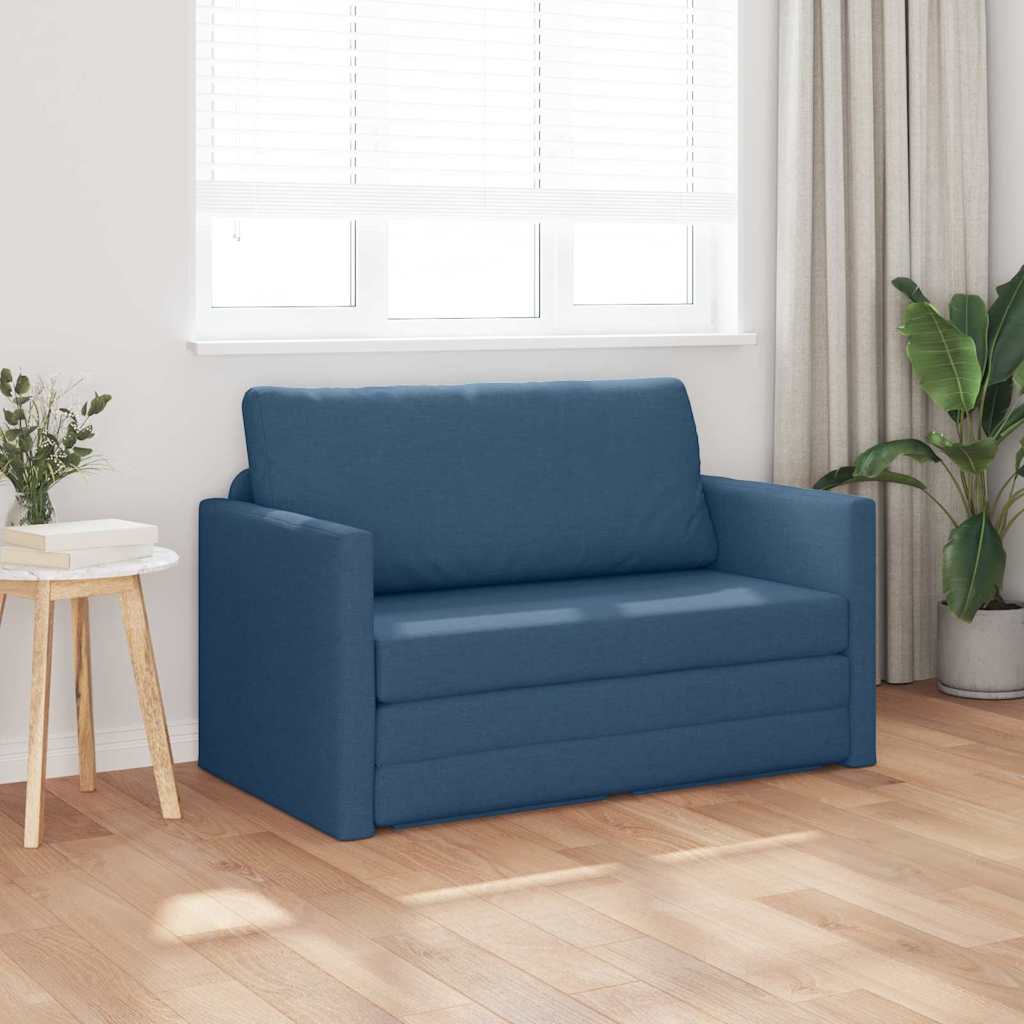 Slaapbank 110cm Blauw Stof
