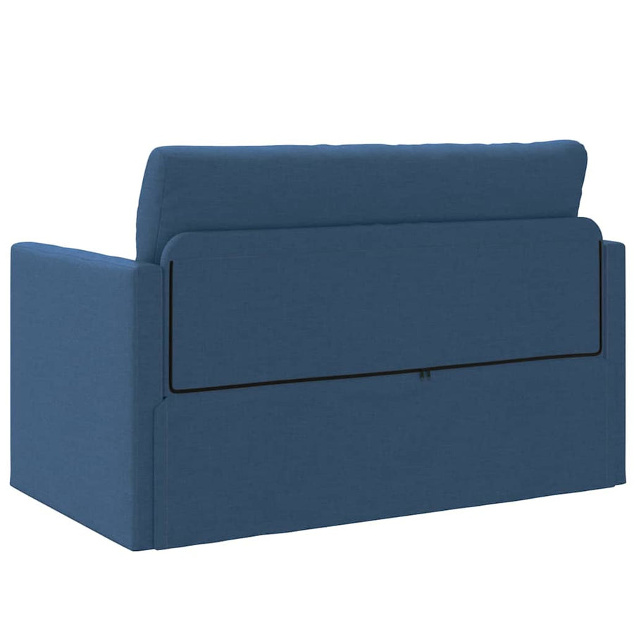 Slaapbank 110cm Blauw Stof