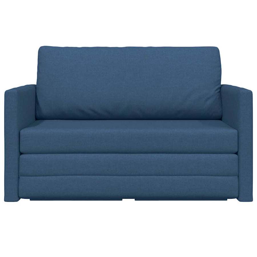 Slaapbank 110cm Blauw Stof