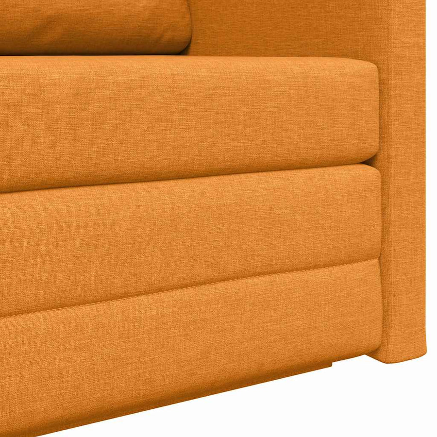Slaapbank Donkergeel 124 x 71 x 78 cm Stof