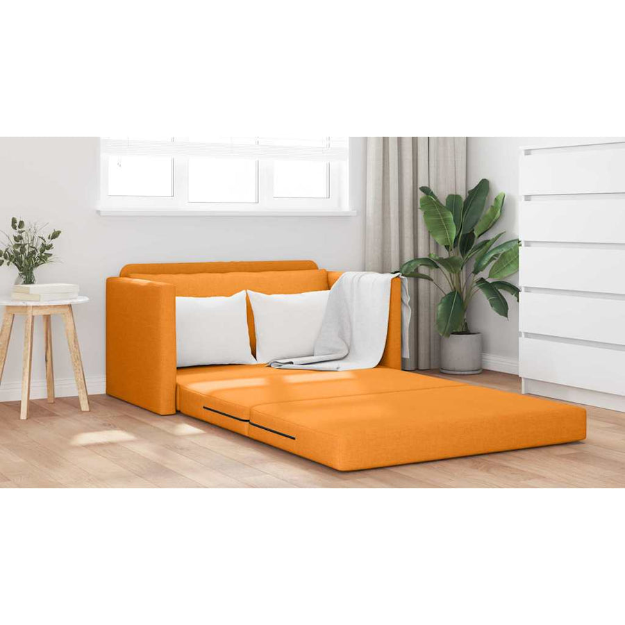 Slaapbank Donkergeel 124 x 71 x 78 cm Stof