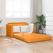 Slaapbank 110 cm donkergeel stof