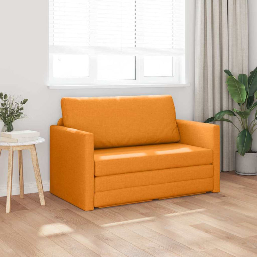 Slaapbank Donkergeel 124 x 71 x 78 cm Stof