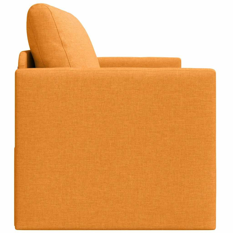 Slaapbank Donkergeel 124 x 71 x 78 cm Stof