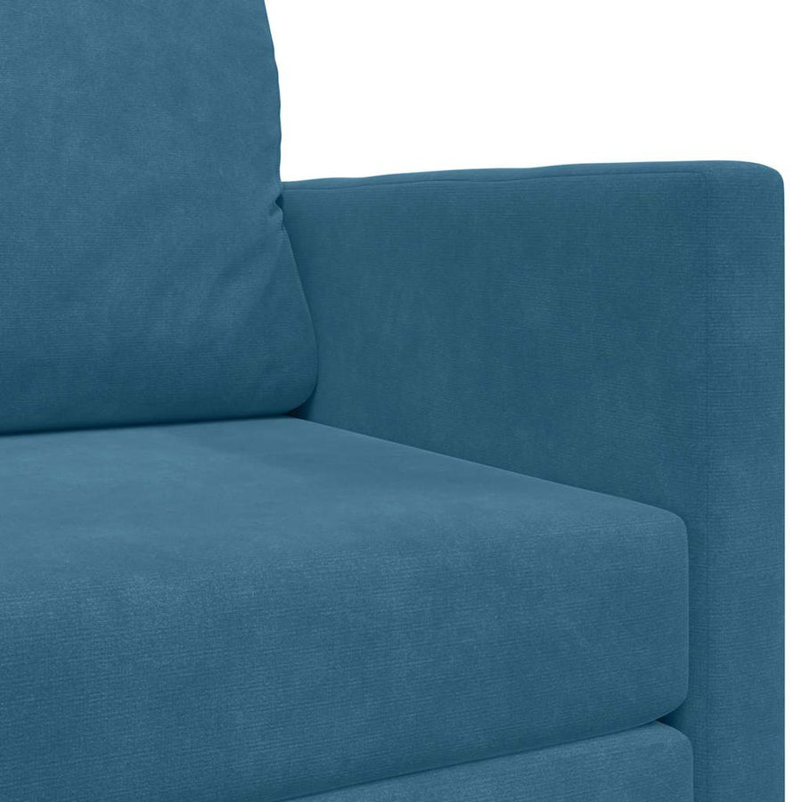 Slaapbank Blauw 124 x 204 x 61 cm Fluweel
