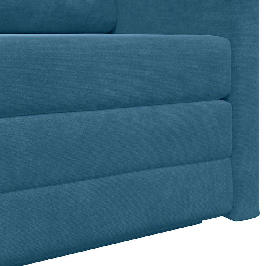 Slaapbank Blauw 124 x 204 x 61 cm Fluweel