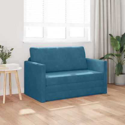 Slaapbank Blauw 124 x 204 x 61 cm Fluweel