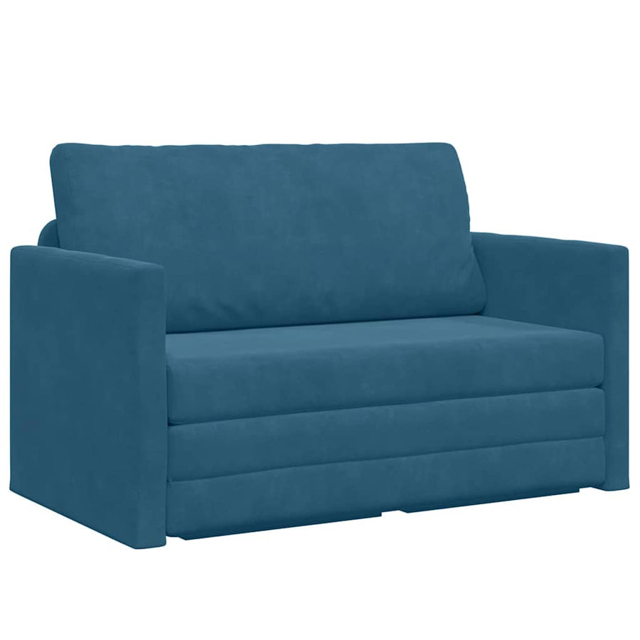 Slaapbank Blauw 124 x 204 x 61 cm Fluweel