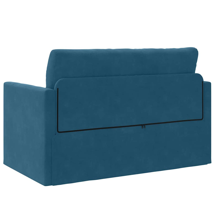 Slaapbank Blauw 124 x 204 x 61 cm Fluweel