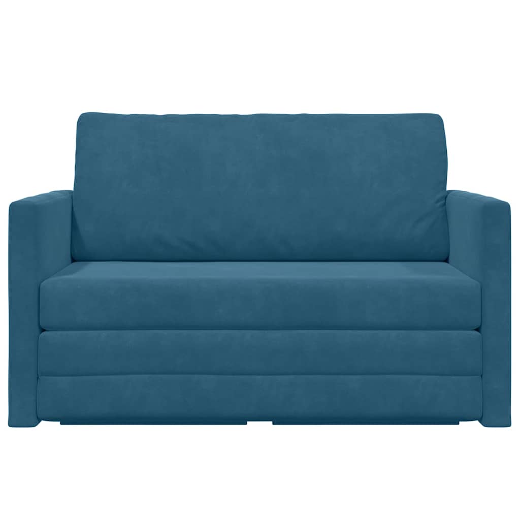 Slaapbank Blauw 124 x 204 x 61 cm Fluweel