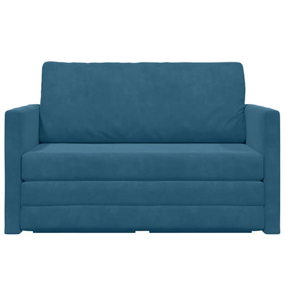 Slaapbank Blauw 124 x 204 x 61 cm Fluweel
