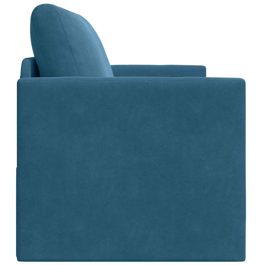 Slaapbank Blauw 124 x 204 x 61 cm Fluweel
