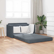 Slaapbank 110 cm donkergrijs fluweel