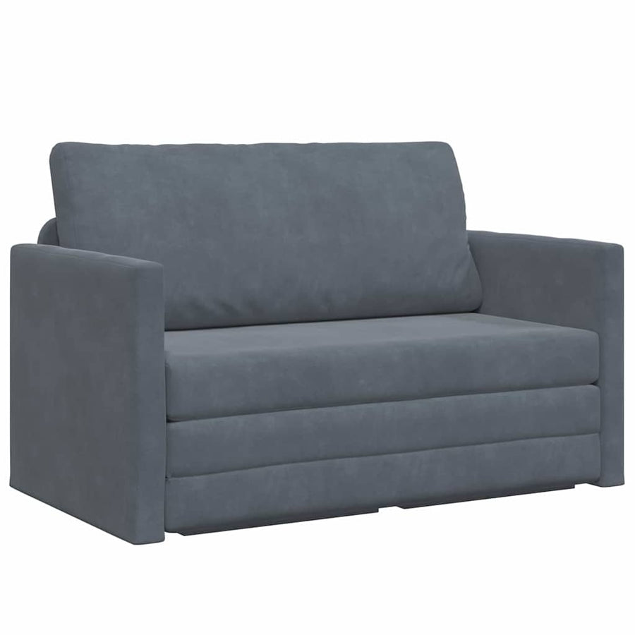 Slaapbank 110cm Donkergrijs Fluweel