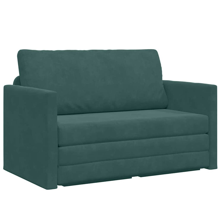 Slaapbank 110cm Donkergroen Fluweel