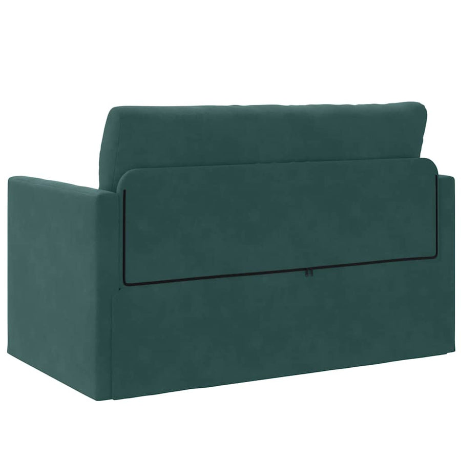 Slaapbank 110cm Donkergroen Fluweel