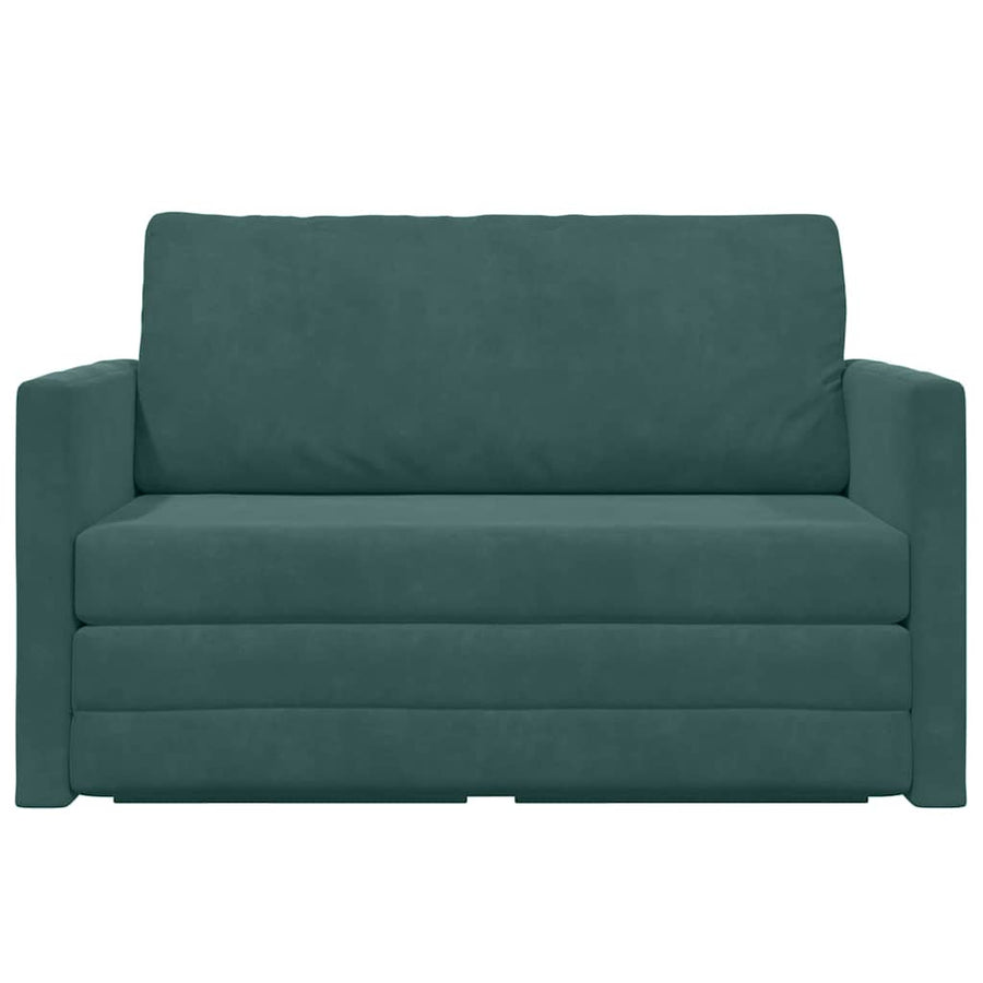 Slaapbank 110cm Donkergroen Fluweel