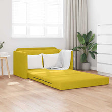 Sofa Bed Zonnebloemgeel 124 x 204 x 61 cm Fluweel