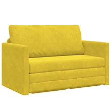Sofa Bed Zonnebloemgeel 124 x 204 x 61 cm Fluweel