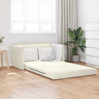 Sofa Bed 110cm Cream Velvet