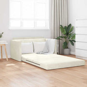 Slaapbank 110 cm crème fluweel
