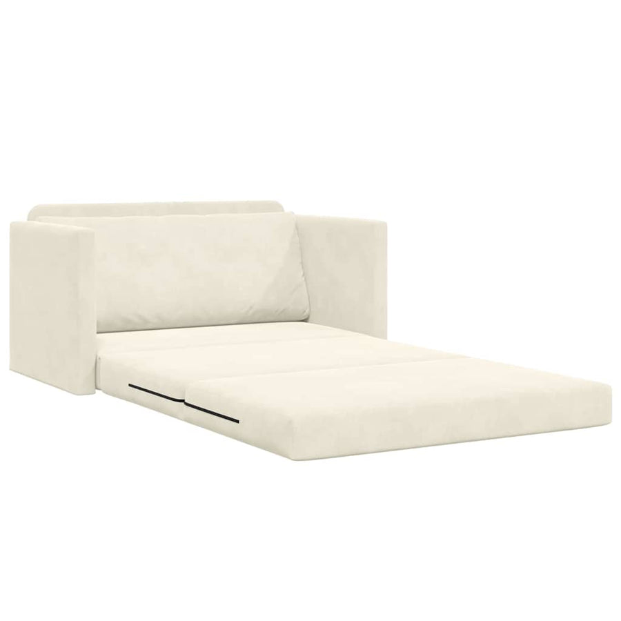 Slaapbank 110cm Crème Fluweel