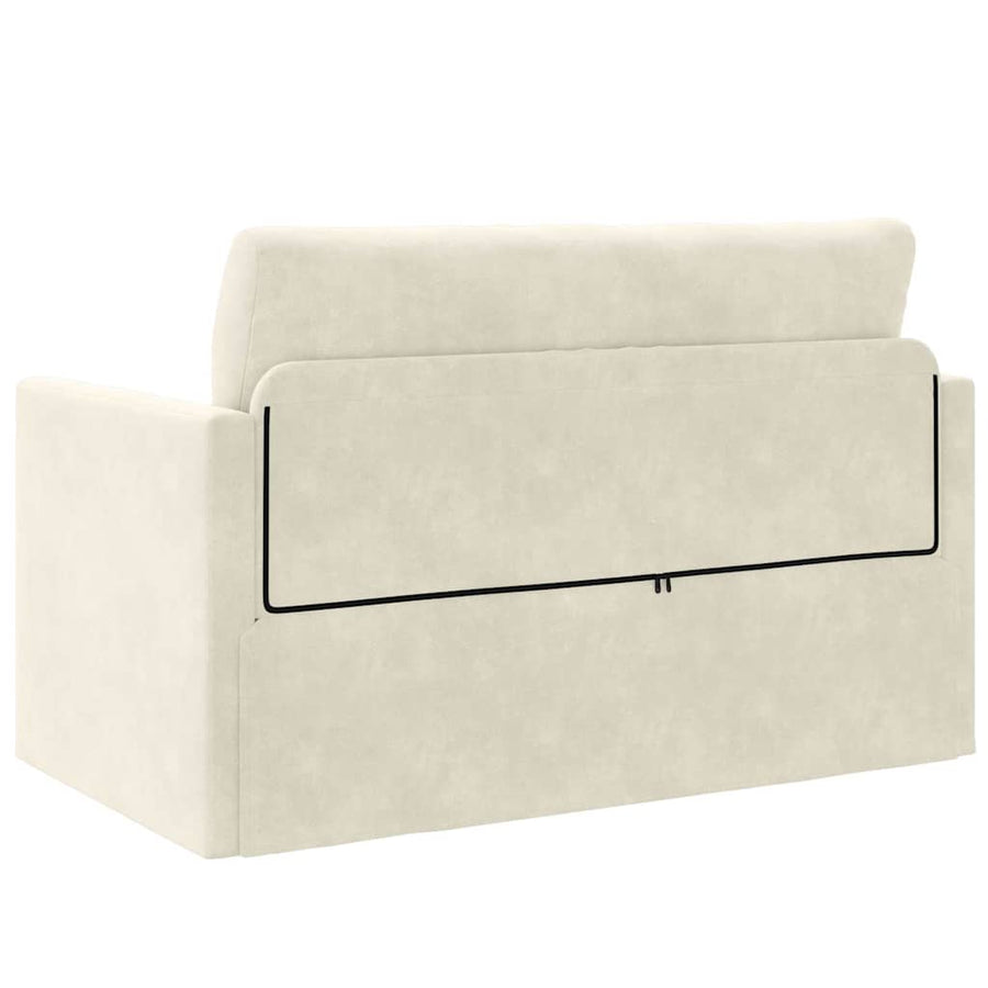 Slaapbank 110cm Crème Fluweel