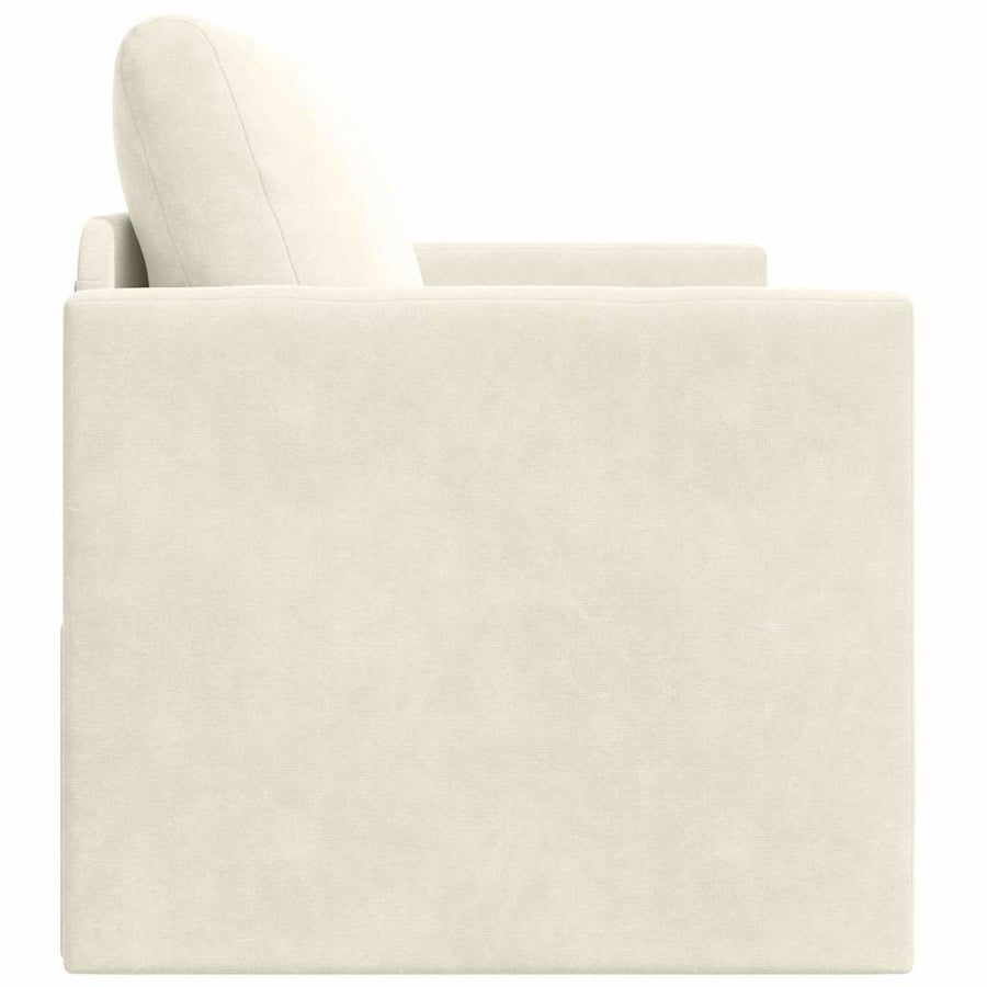 Slaapbank 110cm Crème Fluweel