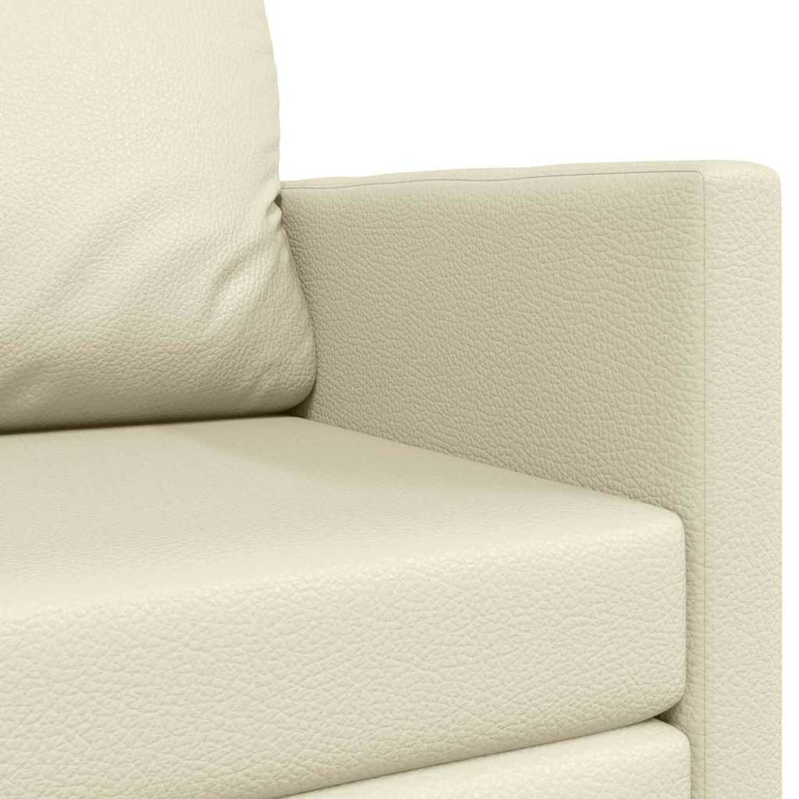 Slaapbank 110cm Crème Kunstleer