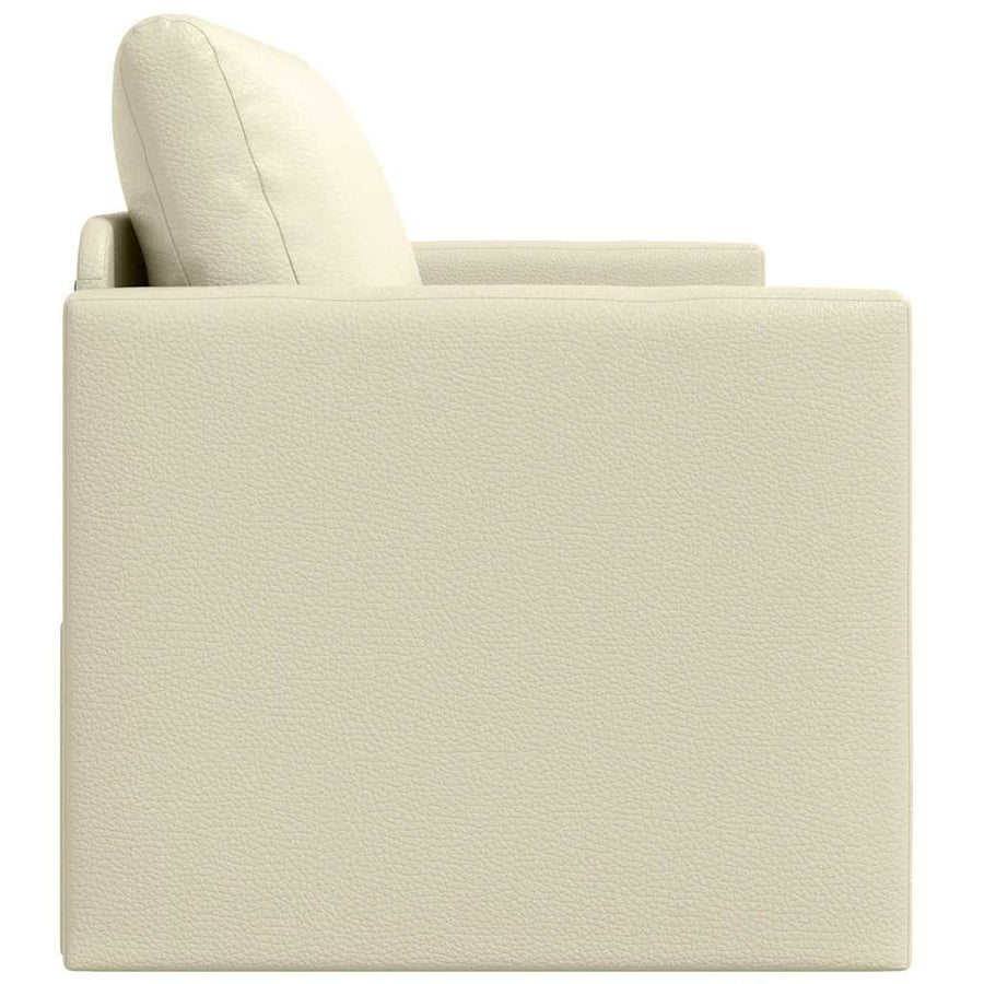 Slaapbank 110cm Crème Kunstleer