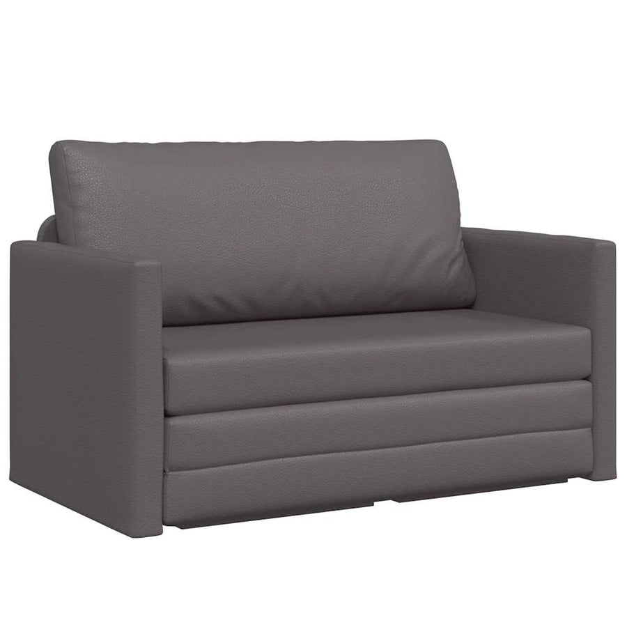 Slaapbank 110cm Grijs Kunstleer