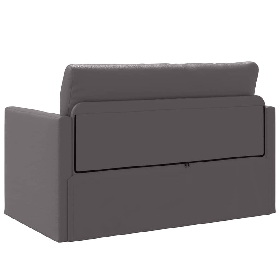 Slaapbank 110cm Grijs Kunstleer