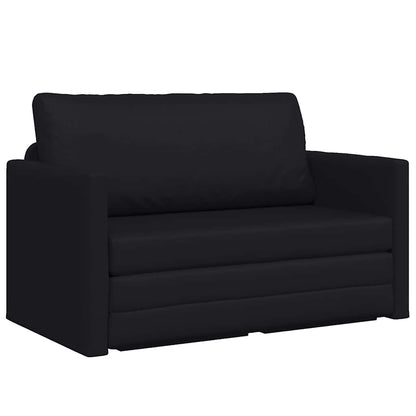 Slaapbank 110cm Zwart Kunstleer