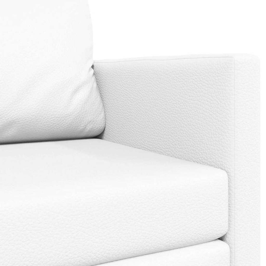 Slaapbank 110cm Wit Kunstleer